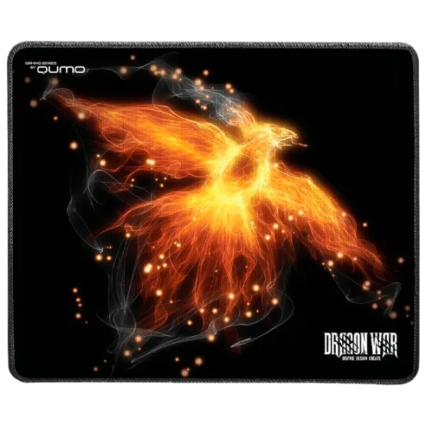 Covoraș pentru mouse Qumo Phoenix Orange Black photo 1