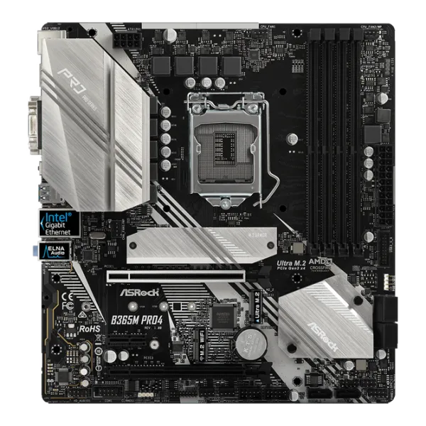 Placă de bază ASRock B365M PRO4 Gaming/ mATX/ Intel B365 photo 1