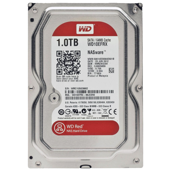 HDD Western Digital Red 1 ТБ WD10EFRX/ Серебристый photo 1