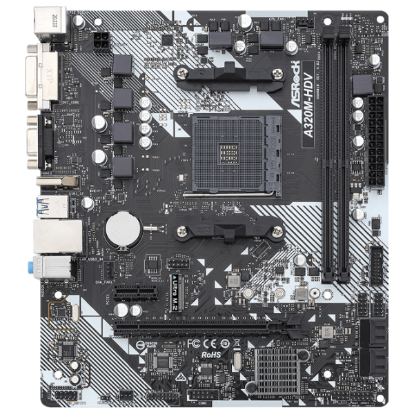 Placă de bază ASRock A320M-HDV R4.0 mATX/ AMD A320 photo 1