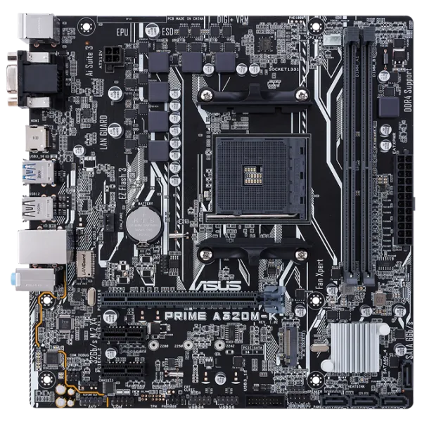 Материнская плата Asus PRIME A320M-K mATX/ AMD A320 photo 1