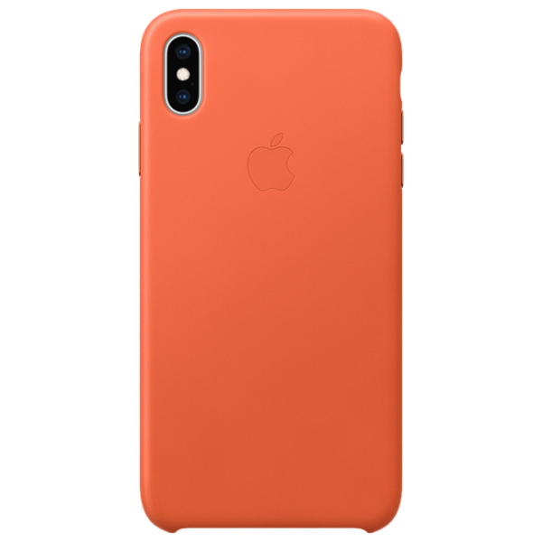 Чехол для смартфона Apple iPhone XS Max Apple/ Back/ Кожа/ Sunset Оранжевый photo 1