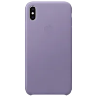 Чехол для смартфона Apple iPhone XS Max Apple/ Back/ Кожа/ Liliac Синий