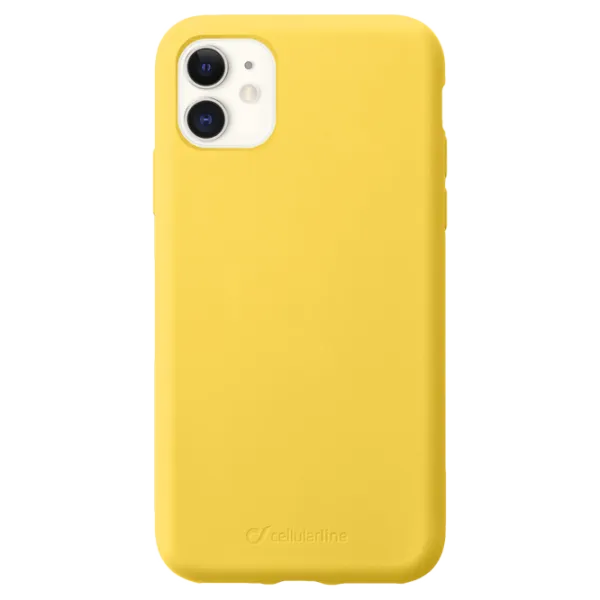 Husă pentru smartphone Apple iPhone 11 Cellularline/ Back/ TPU/ Yellow photo 1 Husă pentru smartphone Apple iPhone 11 Cellularline/ Back/ TPU/ Yellow photo 1