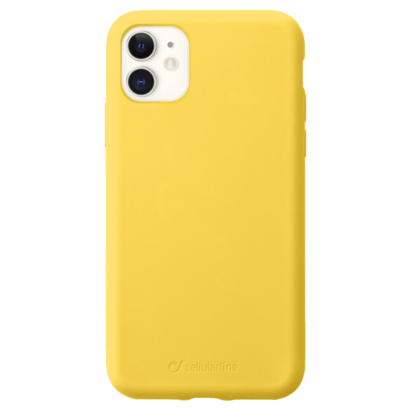 Husă pentru smartphone Apple iPhone 11 Cellularline/ Back/ TPU/ Yellow photo 1 Husă pentru smartphone Apple iPhone 11 Cellularline/ Back/ TPU/ Yellow photo 1