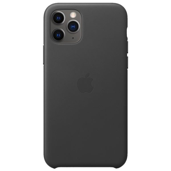 Чехол для смартфона Apple iPhone 11 Pro Apple/ Back/ Кожа/ Черный photo 1 Чехол для смартфона Apple iPhone 11 Pro Apple/ Back/ Кожа/ Черный photo 1