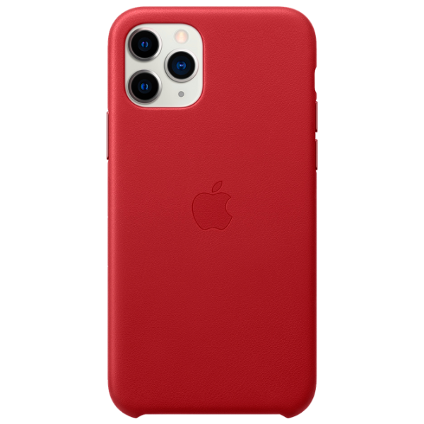Чехол для смартфона Apple iPhone 11 Pro Apple/ Back/ Кожа/ Красный photo 1 Чехол для смартфона Apple iPhone 11 Pro Apple/ Back/ Кожа/ Красный photo 1
