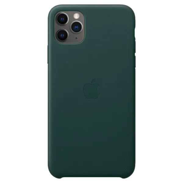Чехол для смартфона Apple iPhone 11 Pro Max Apple/ Back/ Кожа/ Зелёный photo 1