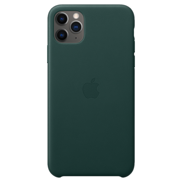 Чехол для смартфона Apple iPhone 11 Pro Max Apple/ Back/ Кожа/ Зелёный photo 1