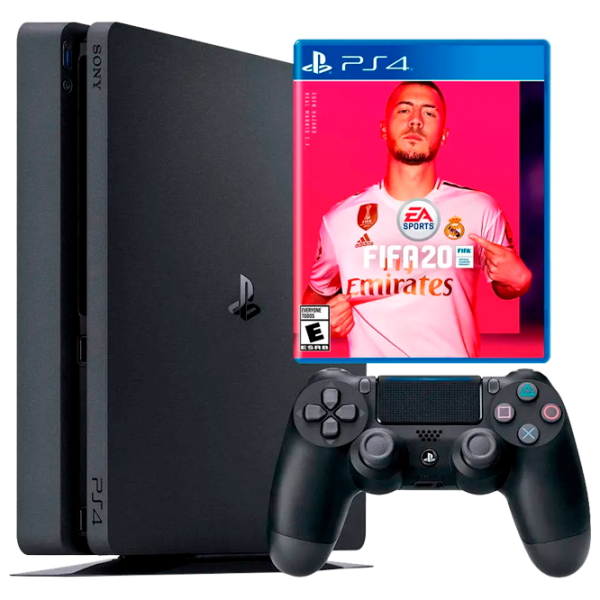 Sony Playstation 4 Slim + FIFA 20  / Черный photo 1
