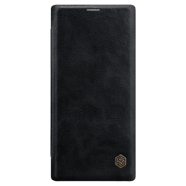 Husa Samsung Galaxy Note 10 Nillkin Flip Cover/ Leather/ Black photo 1