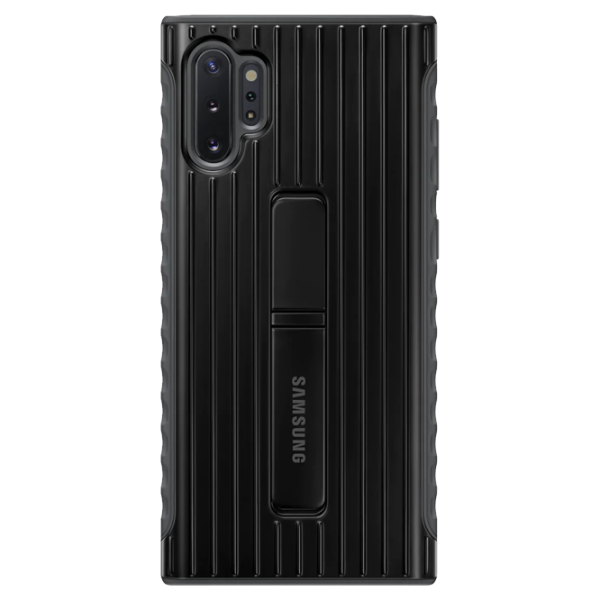 Husa Samsung Galaxy Note 10+ Original Back/ PC/ Protective Standing Cover Black photo 1