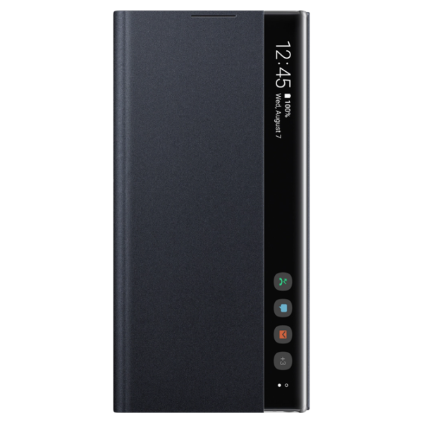 Husa Samsung Galaxy Note 10+ Original Flip Cover View/ PU/ Black photo 1