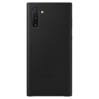 Husa Samsung Galaxy Note 10 Original Back/ Leather/ Black