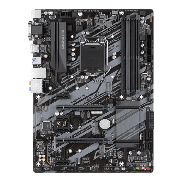 Материнская плата Gigabyte B360 HD3 1.0 Игровая/ ATX/ Intel B360 Express photo 1 Материнская плата Gigabyte B360 HD3 1.0 Игровая/ ATX/ Intel B360 Express photo 1