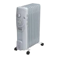 Масляный обогреватель HAUSBERG HB-8930 2500 Вт/ Белый