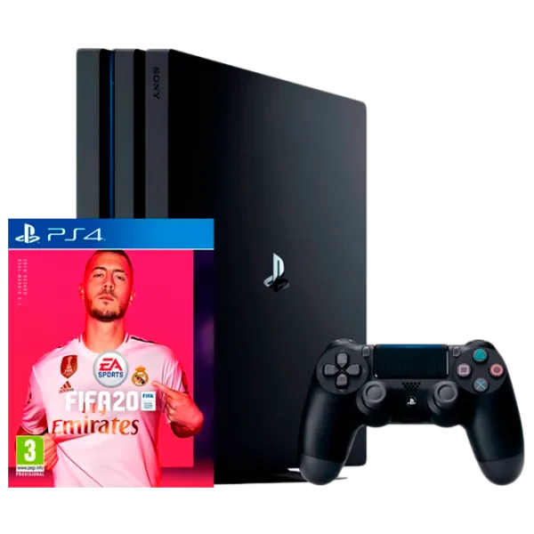 Sony Playstation 4 PRO + FIFA 20 Черный photo 1