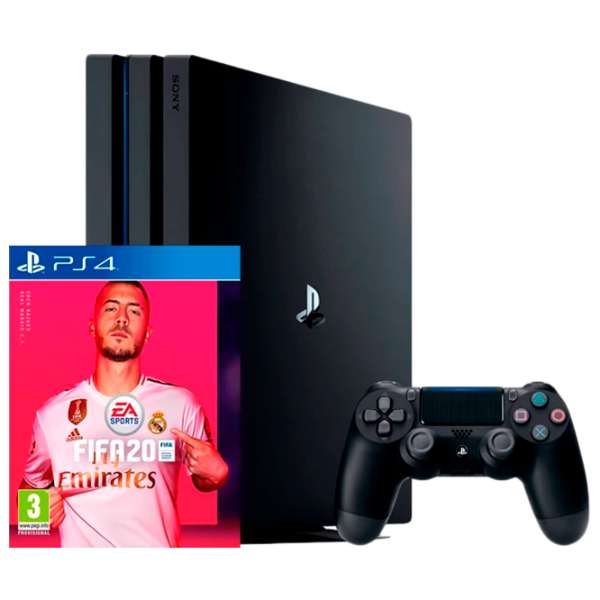 Sony Playstation 4 PRO + FIFA 20 Черный photo 1