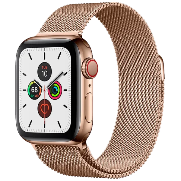 Умные часы Apple Watch Series 5 1.57"/ MWX72/ Milanese Loop Золотой photo 1 Умные часы Apple Watch Series 5 1.57"/ MWX72/ Milanese Loop Золотой photo 1