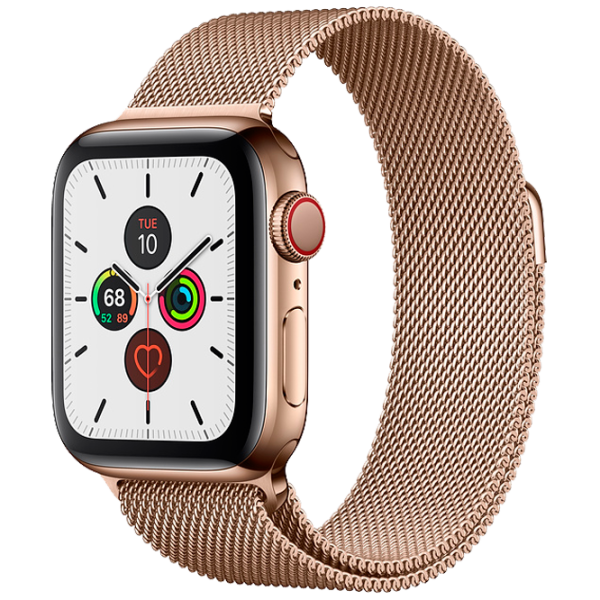 Умные часы Apple Watch Series 5 1.57"/ MWX72/ Milanese Loop Золотой photo 1 Умные часы Apple Watch Series 5 1.57"/ MWX72/ Milanese Loop Золотой photo 1