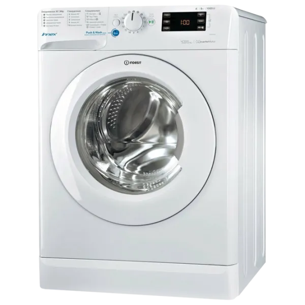 Mașină de spălat Indesit BWSE 81082 L B 8 kg / 1000 rpm / White photo 1