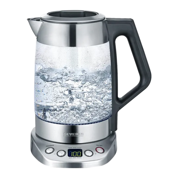 Ceainic Electric Severin WK-3479 1.7 l/ Ascuns spirală/ Glass Inox photo 1