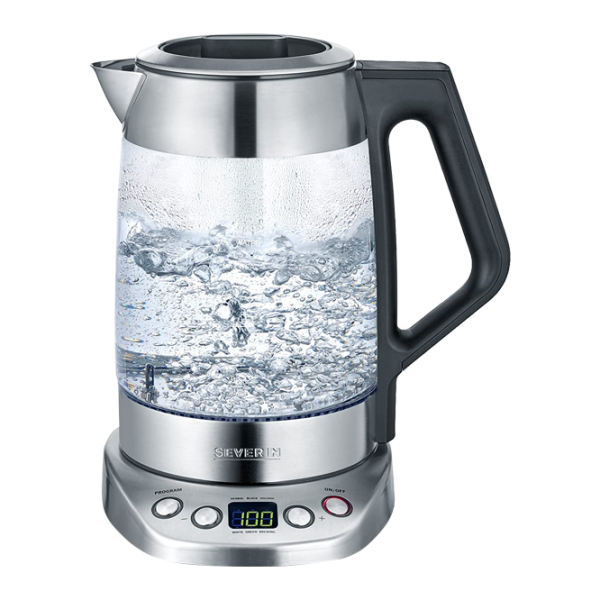 Ceainic Electric Severin WK-3479 1.7 l/ Ascuns spirală/ Glass Inox photo 1