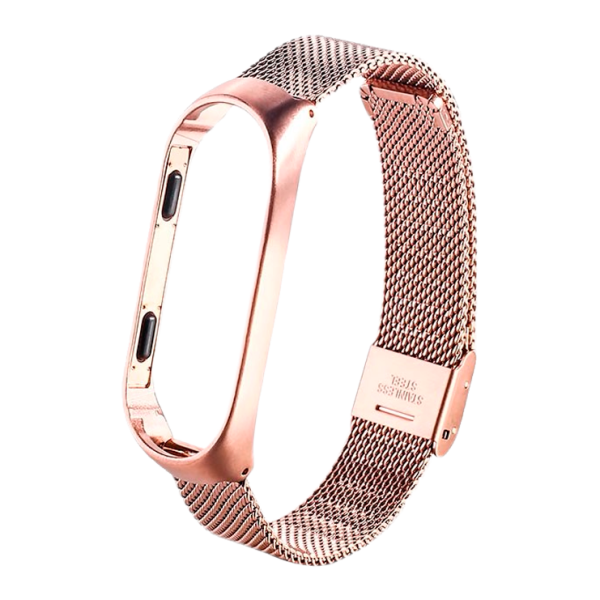 Bratara Mi Band 3/Mi Band 4 Milanese Xiaomi Rose Gold Rose Gold photo 1 Bratara Mi Band 3/Mi Band 4 Milanese Xiaomi Rose Gold Rose Gold photo 1