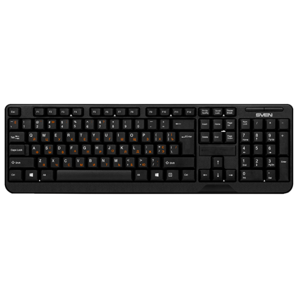 Tastatură Sven KB-C2200W Fără fir/ Black photo 1