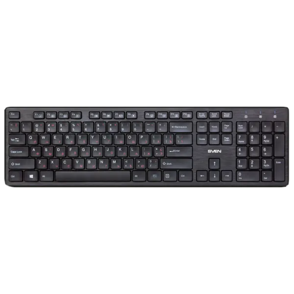 Tastatură Sven KB-E5900W Fără fir/ Black photo 1