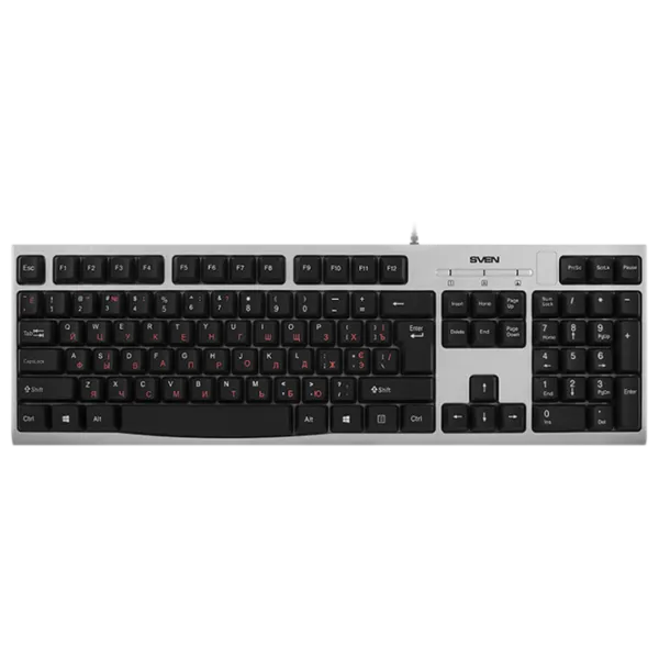 Tastatură Sven Comfort KB-S300 Cu fir/ Silver photo 1