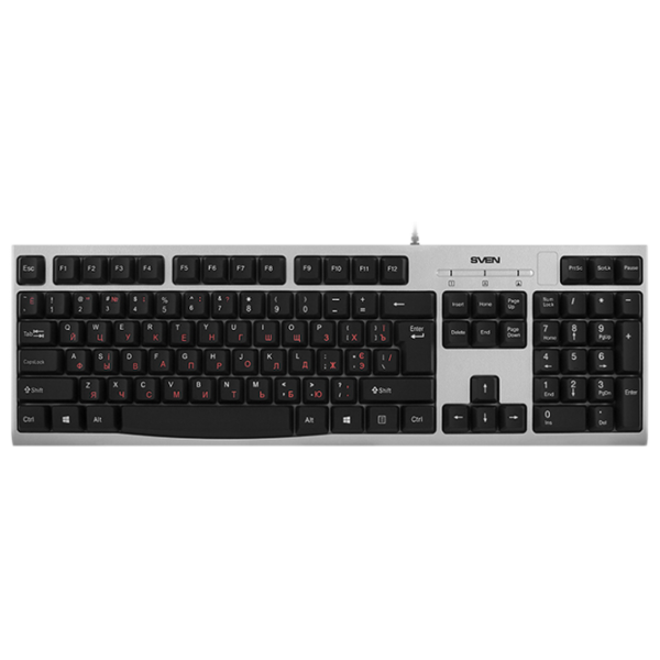 Tastatură Sven Comfort KB-S300 Cu fir/ Silver photo 1