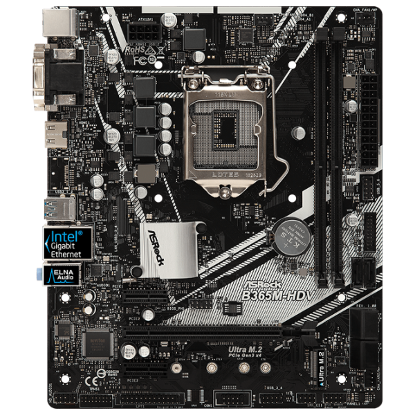 Материнская плата ASRock B365M-HDV micro ATX/ Intel B365 photo 1