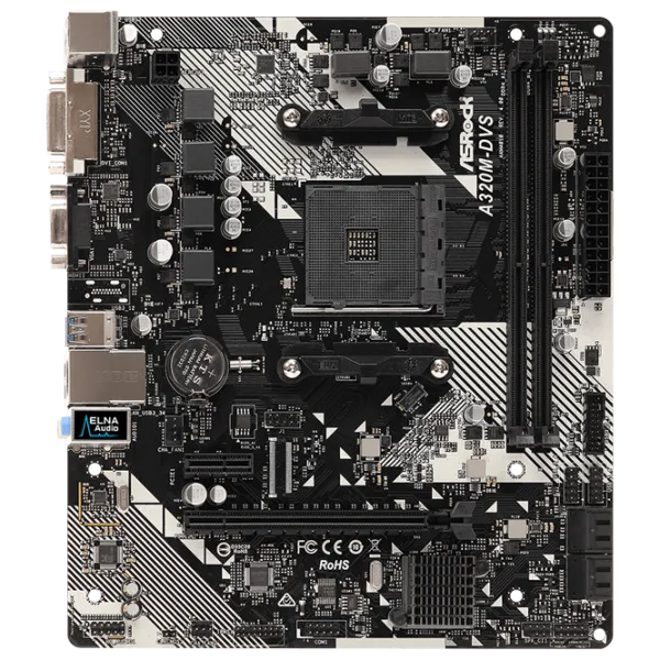 Материнская плата ASRock A320M-DVS R4.0 mATX/ AMD Promontory A320 photo 1