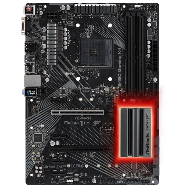 Материнская плата ASRock Fatal1ty B450 Gaming K4 ATX/ AMD Promontory B450 photo 1