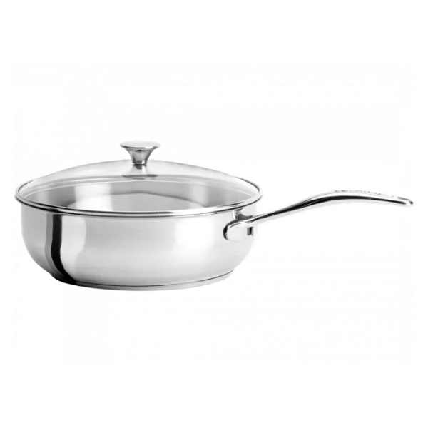 Сковорода CRISTEL 37086 Сотейник/ Серебристый photo 1