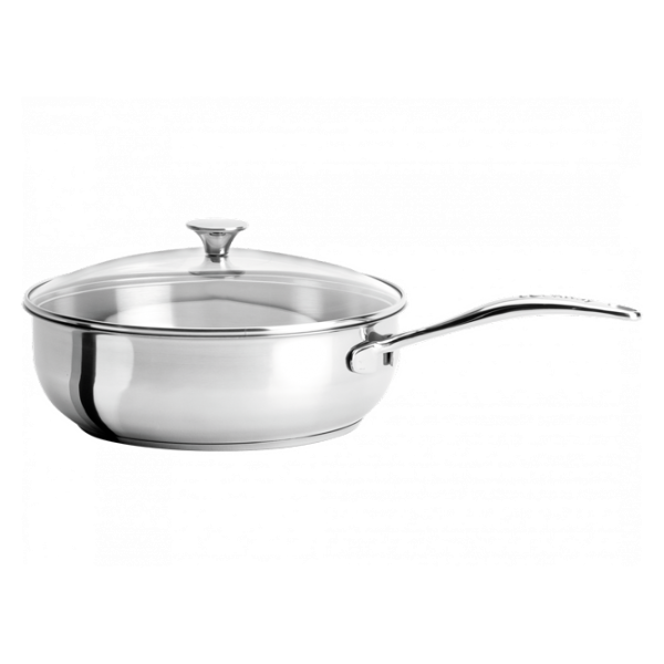 Сковорода CRISTEL 37086 Сотейник/ Серебристый photo 1