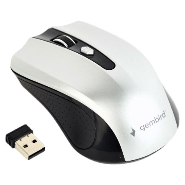 Mouse Gembird MUSW-4B-04-BS USB/ Silver photo 1