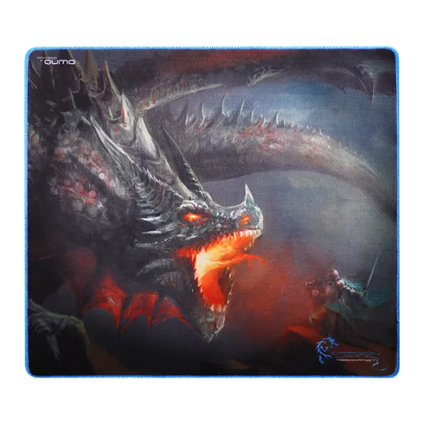 Коврик для мышки Qumo Single Warrior Оранжевый Синий photo 1