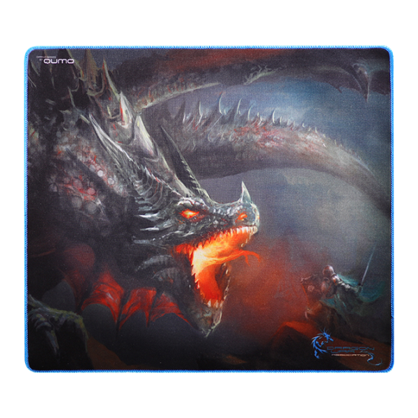 Коврик для мышки Qumo Single Warrior Оранжевый Синий photo 1