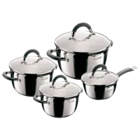 Набор кастрюль Rondell RDS-040 5.7 л Нержавеющая сталь/ Серебристый