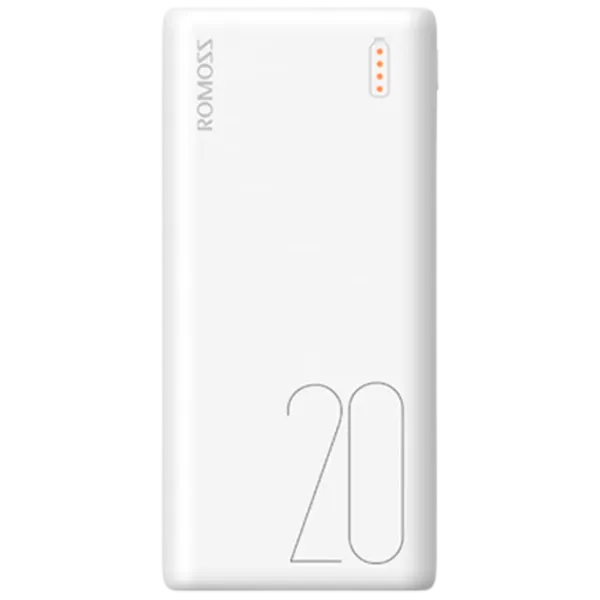 Power Bank Romoss Simple 20 20000 mAh/ White photo 1 Power Bank Romoss Simple 20 20000 mAh/ White photo 1