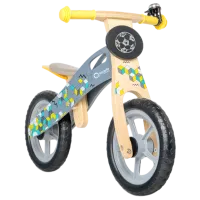 Беговел Lionelo Casper 12" Дерево/ Серый