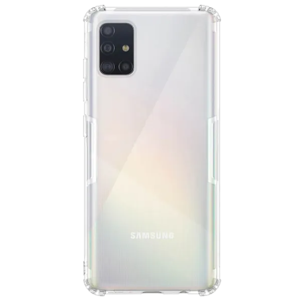 Husă pentru smartphone Samsung Galaxy A51 Nillkin/ Back/ TPU/ White Transparent photo 1