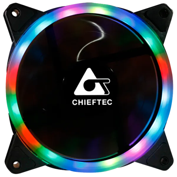 Вентилятор для корпуса Chieftec AF-12RGB Гидравлический подшипник/ 1200 об/ мин photo 1