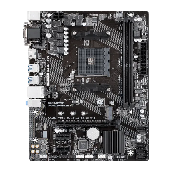 Материнская плата Gigabyte A320m-S2H 1.1 Игровая/ Micro-ATX/ AMD B350 photo 1