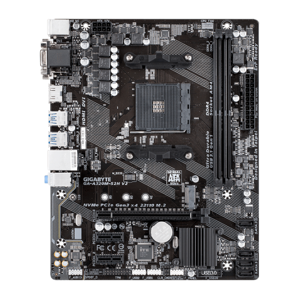 Материнская плата Gigabyte A320m-S2H 1.1 Игровая/ Micro-ATX/ AMD B350 photo 1