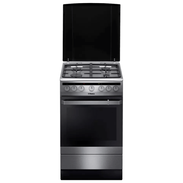 Плита Hansa FCMX59120 Газовая/ Нержавеющая сталь/ Черный photo 1 Плита Hansa FCMX59120 Газовая/ Нержавеющая сталь/ Черный photo 1