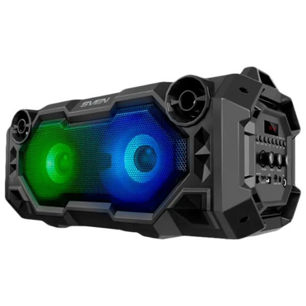 Портативная колонка Sven PS-500 2 x 18 Вт/ Черный photo 1 Портативная колонка Sven PS-500 2 x 18 Вт/ Черный photo 1