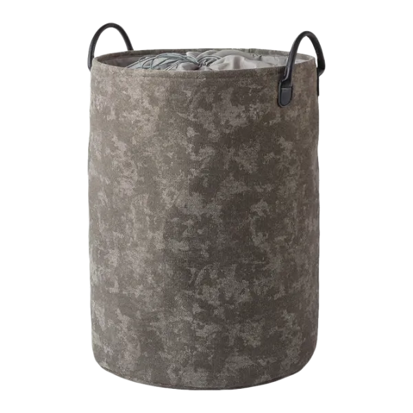 Coș pentru rufe AQUANOVA Olav 46468 76 l/ Cotton/ Polyester/ Gray Silver photo 1